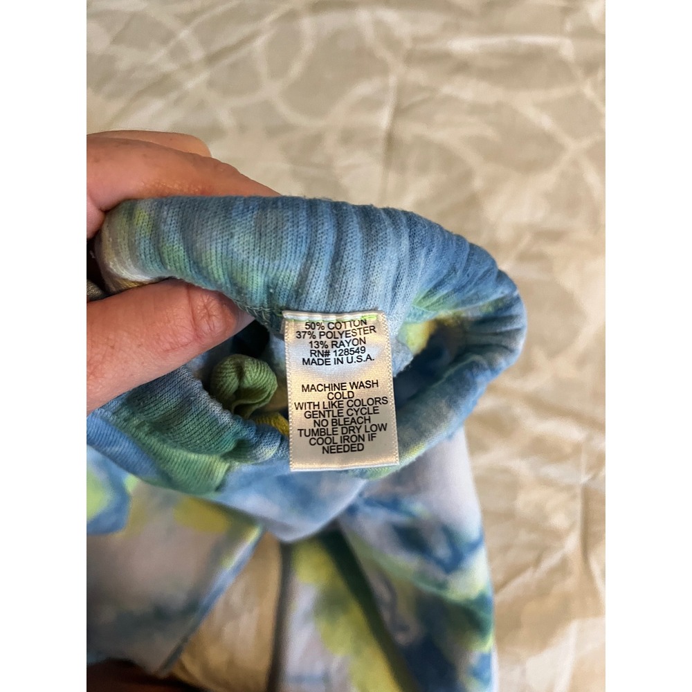 Aviator Nation Blue Yellow Tie Dye Zip Hoodie and Joggers Set Large - Picture 3 of 9